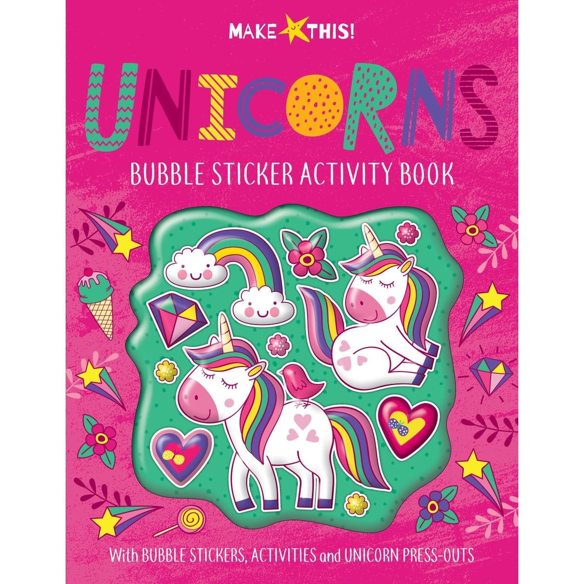 Unicorns Bubble Sticker Activity Book