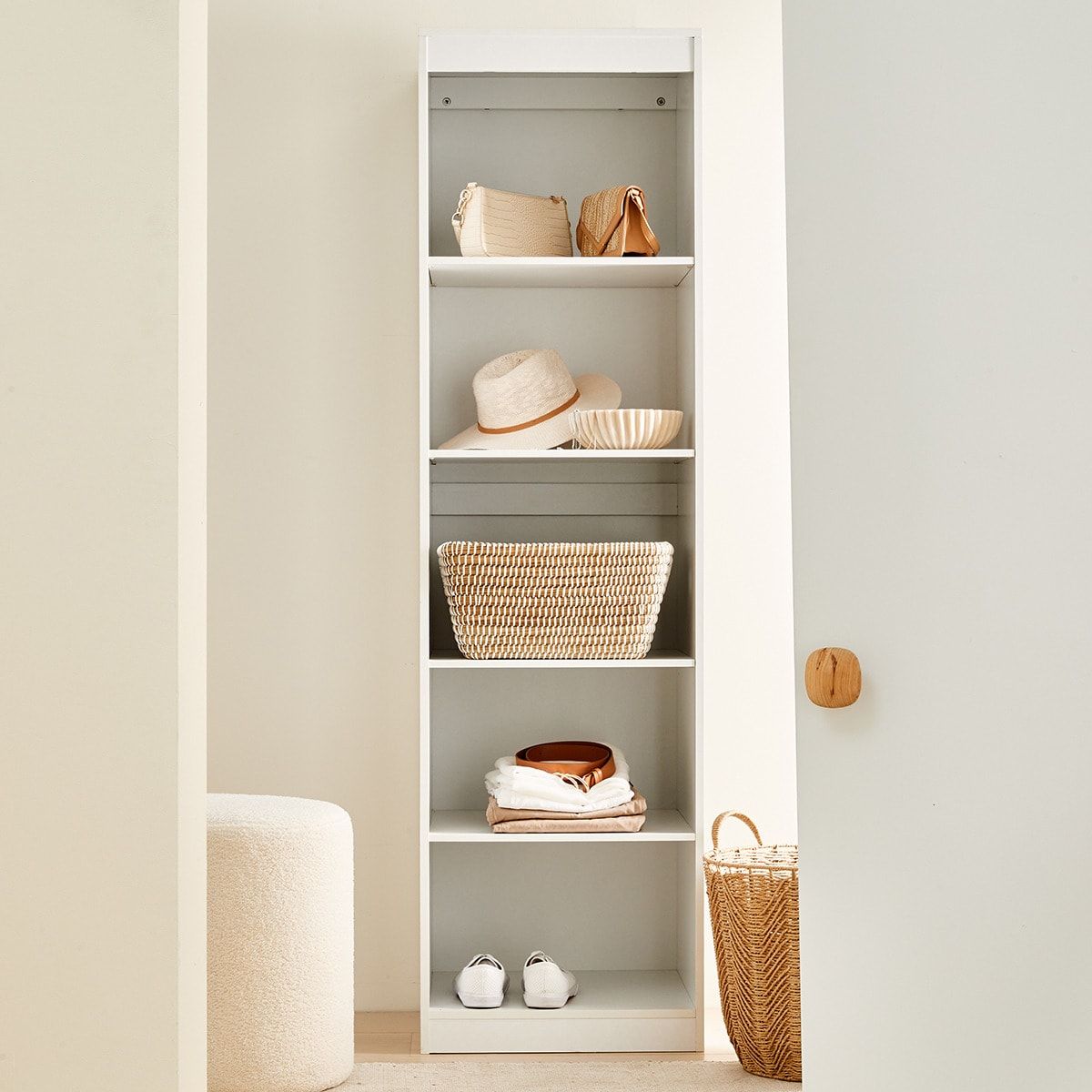 Owen Wardrobe 5 Tier Adjustable Shelves