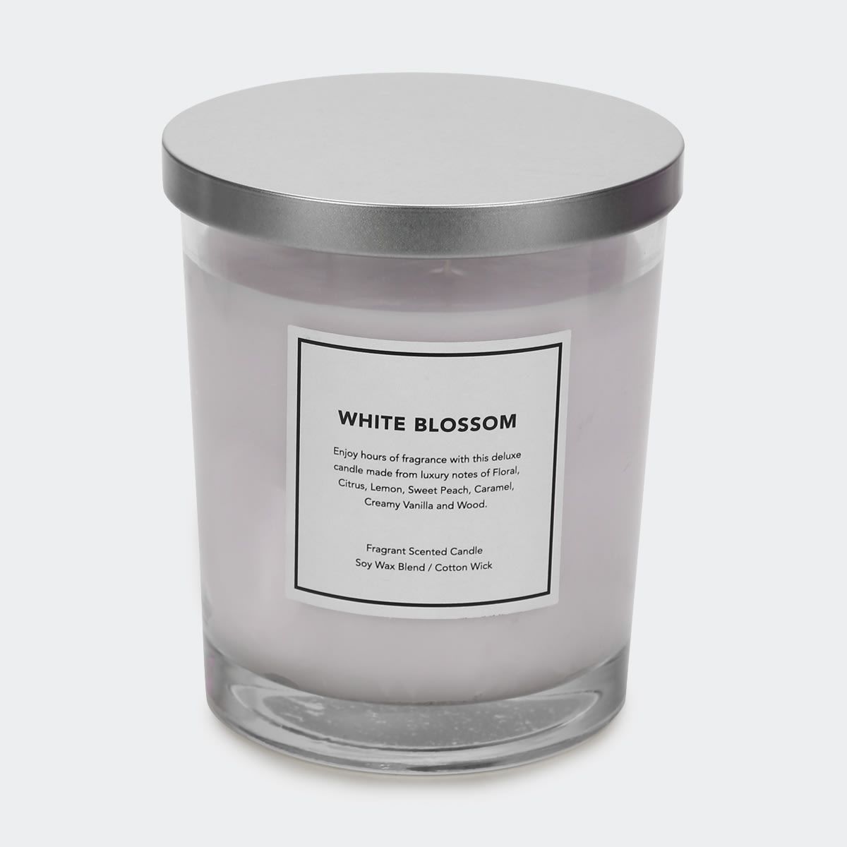 Extra Large White Blossom Fragrant Candle