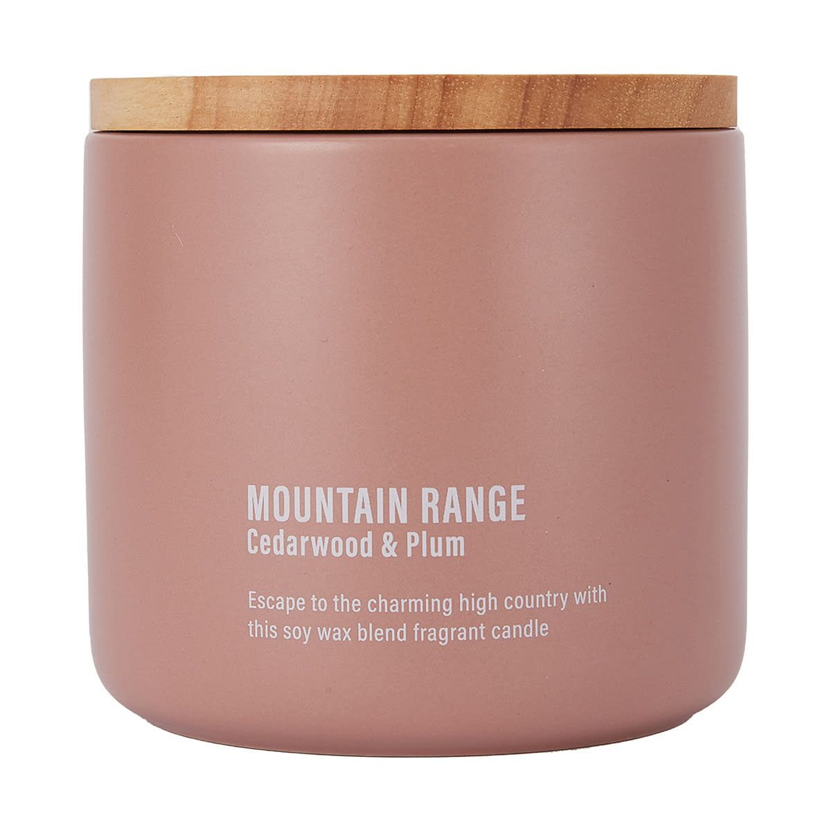 Mountain Range Cedarwood and Plum Fragrant Candle