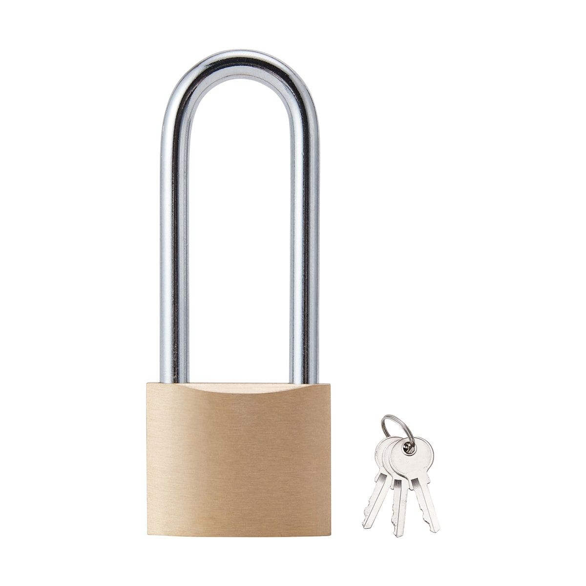 38mm Long Shackle Brass Padlock