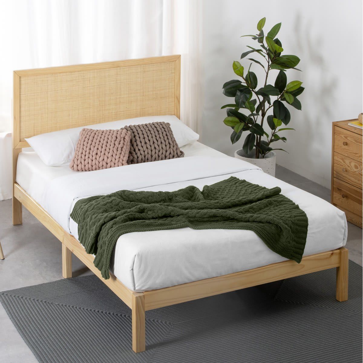 King Bed Rattan Bed Frame