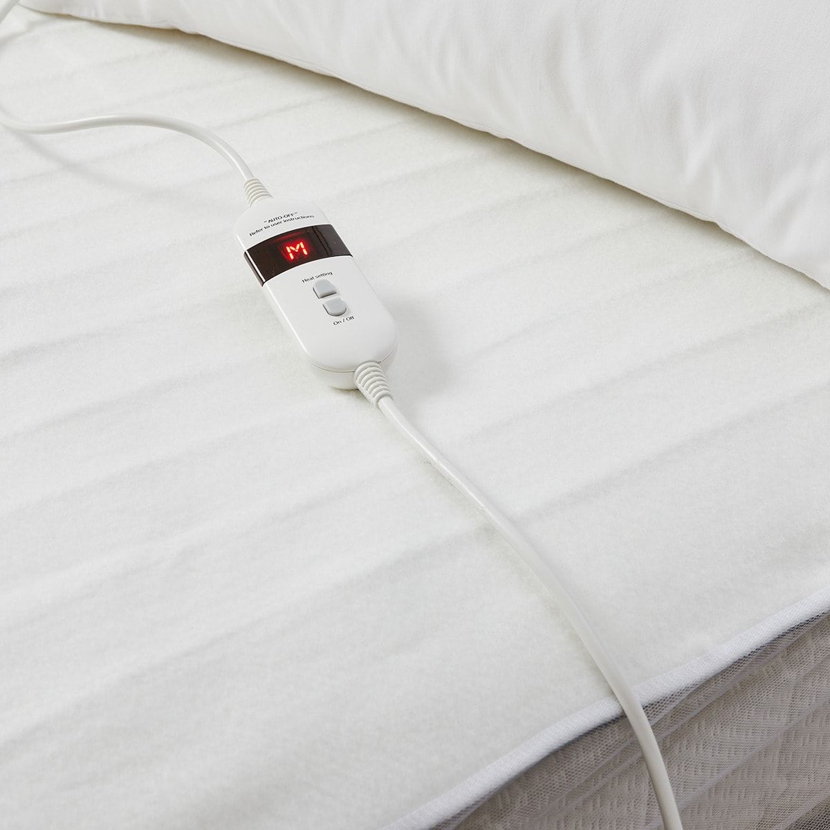 Fitted Electric Blanket - King Single Bed, White