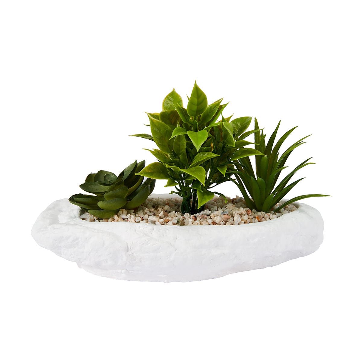Artificial Succulents in Bowl