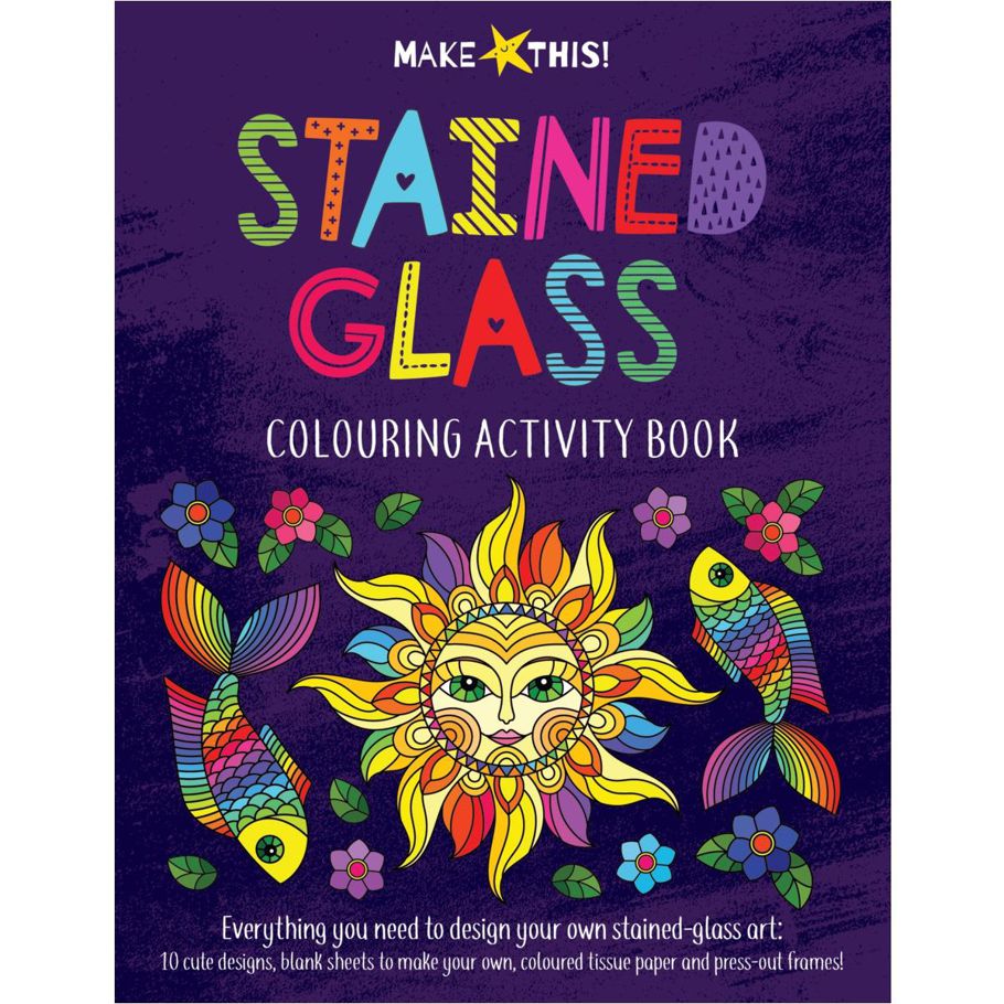 Make This! Stained Glass Colouring Activity Book