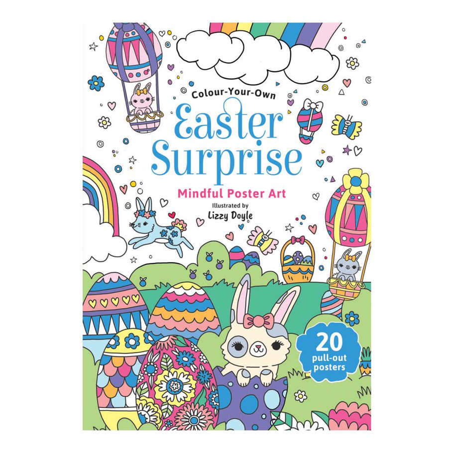 Colour-Your-Own: Easter Surprise Mindful Poster Art - Book