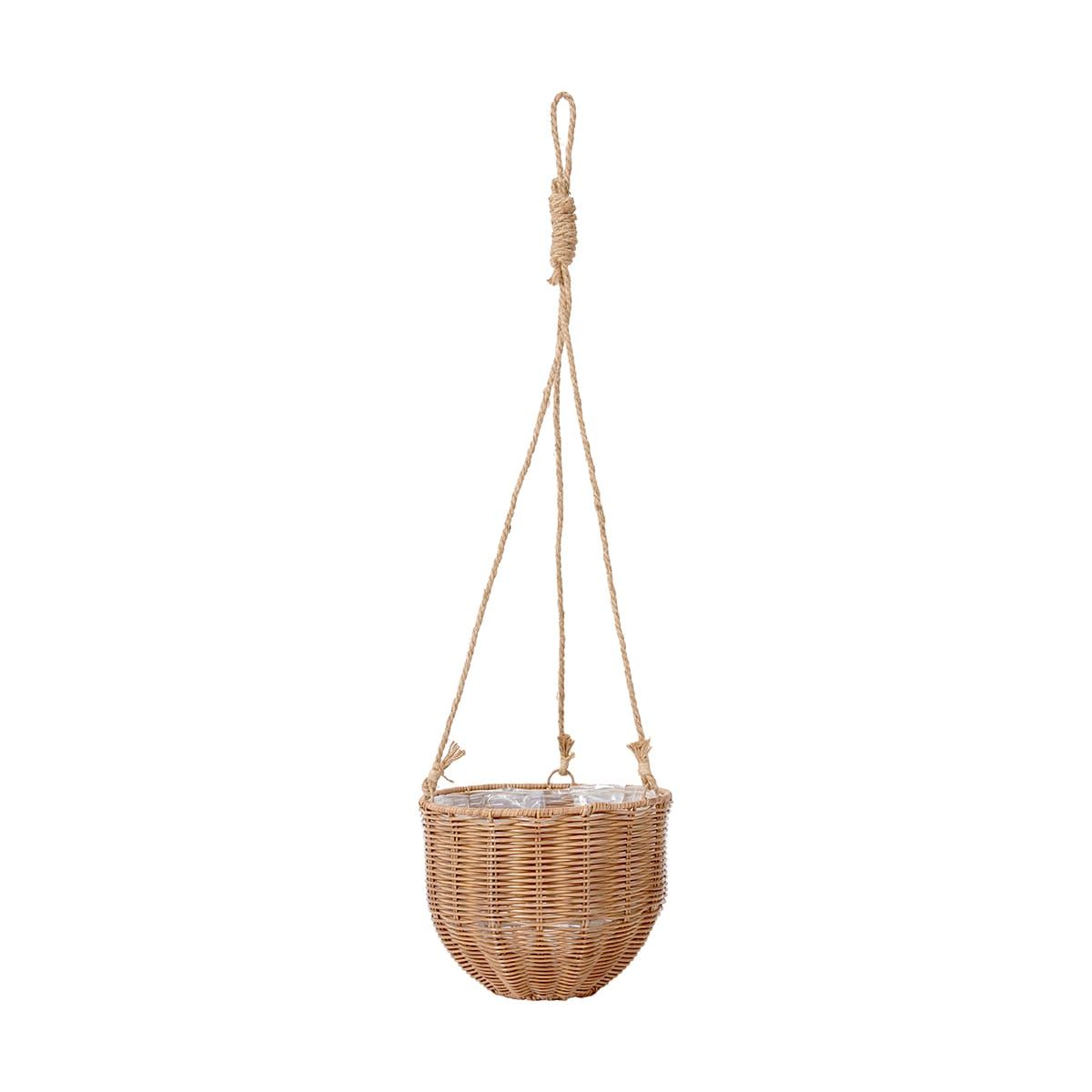 Round Woven Hanging Planter