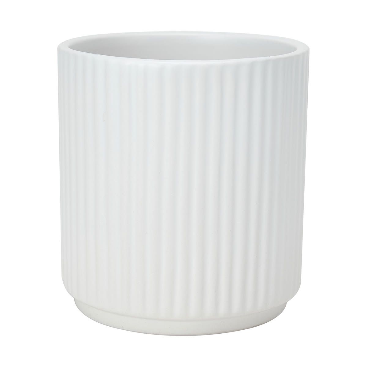 White Linear Pot Small