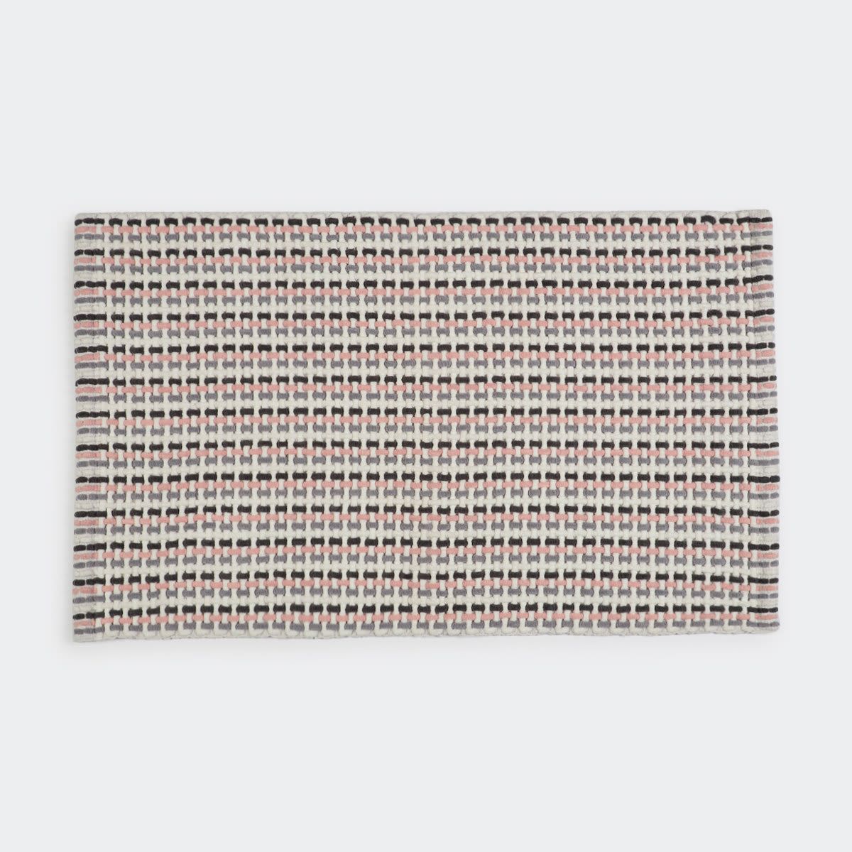 Pink and Grey Bath Mat