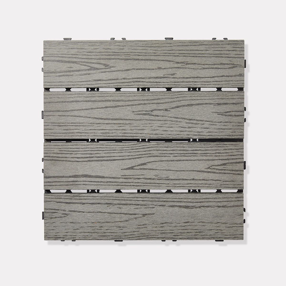 4 Pack Grey Decking Tiles