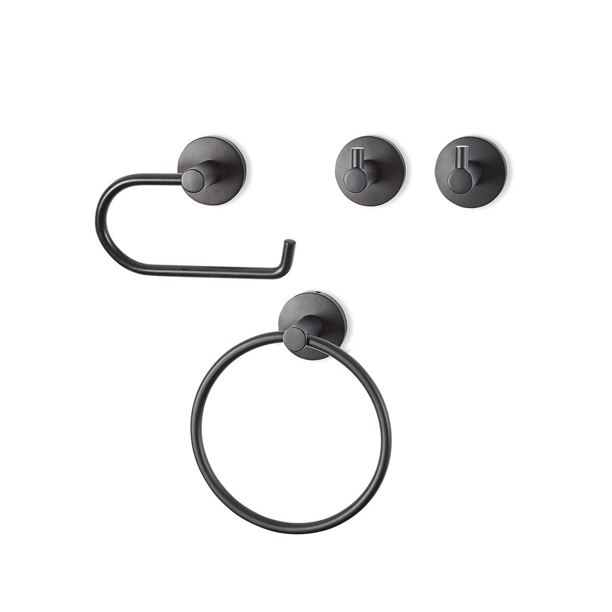 Black Bathroom Hardware Set