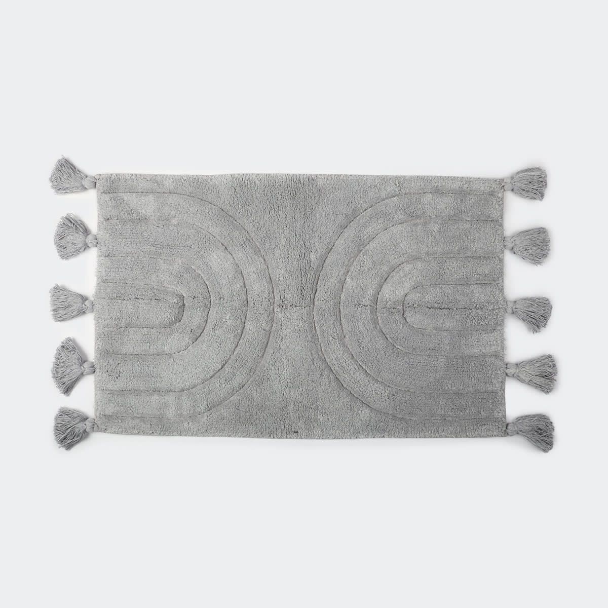 Arches Bath Mat - Silver
