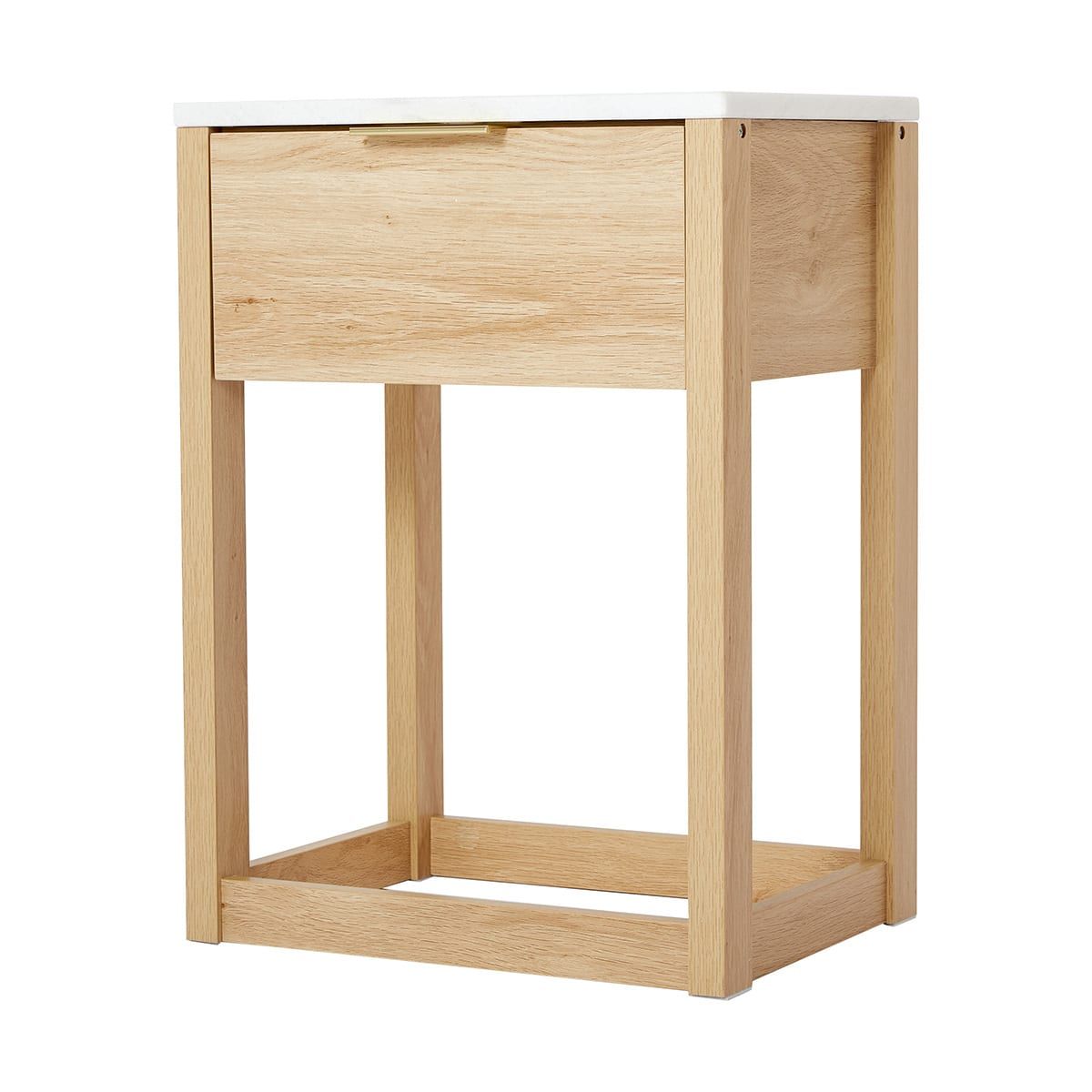 Marble Top Bedside Table