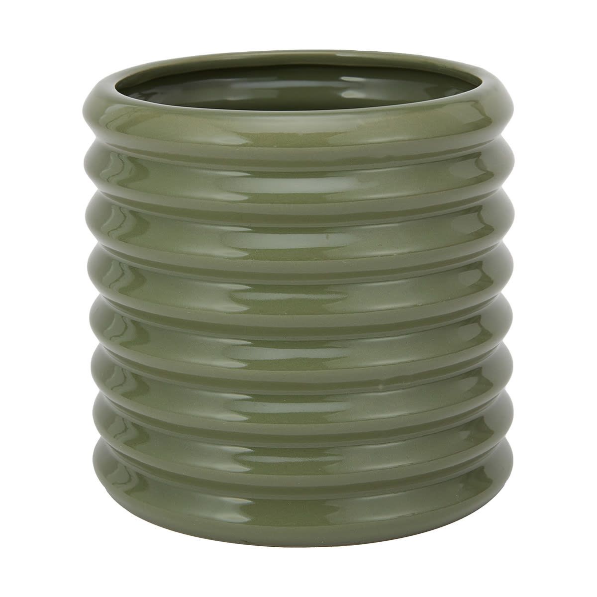 Corrugated Reactive Pot Green