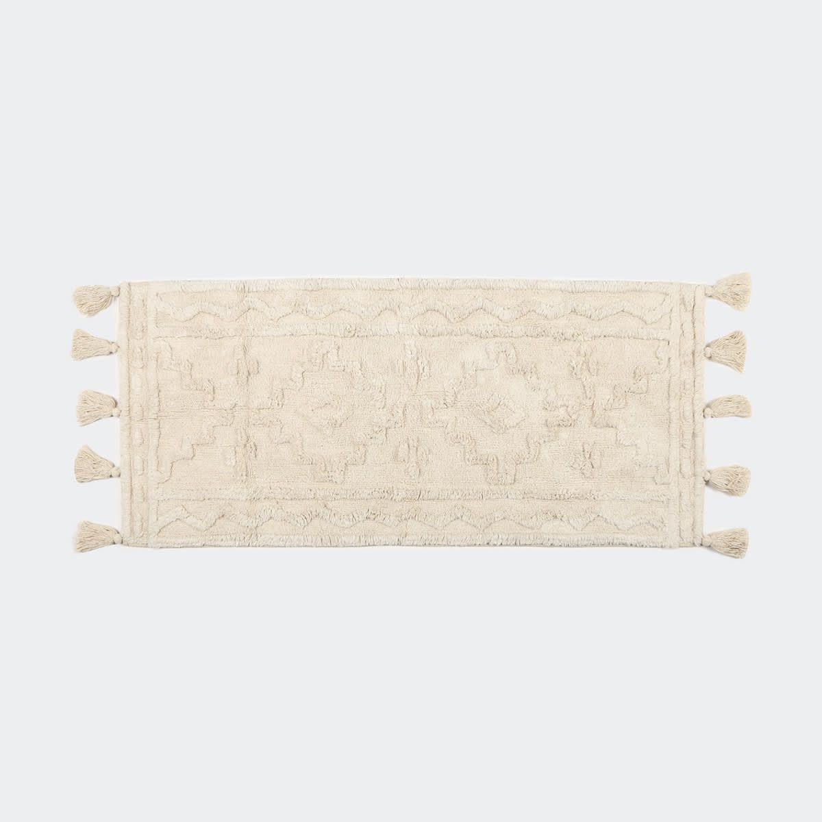 Cream Tufted Bath Runner