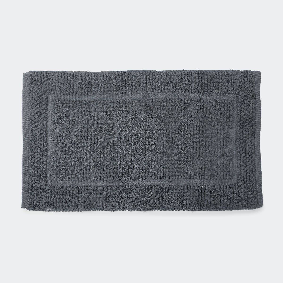 Woven Loop Bath Mat - Grey