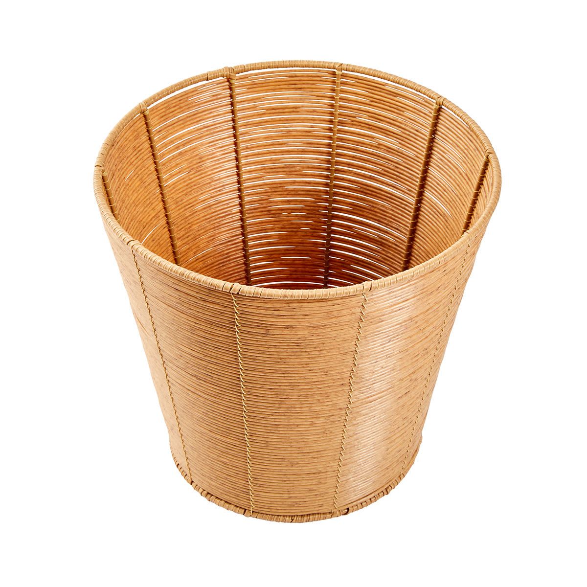 Rattan Look Tapered Waste Bin