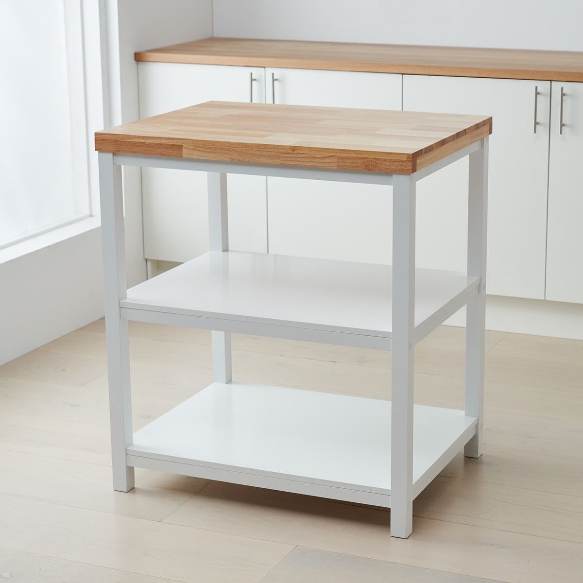 White Kitchen Island