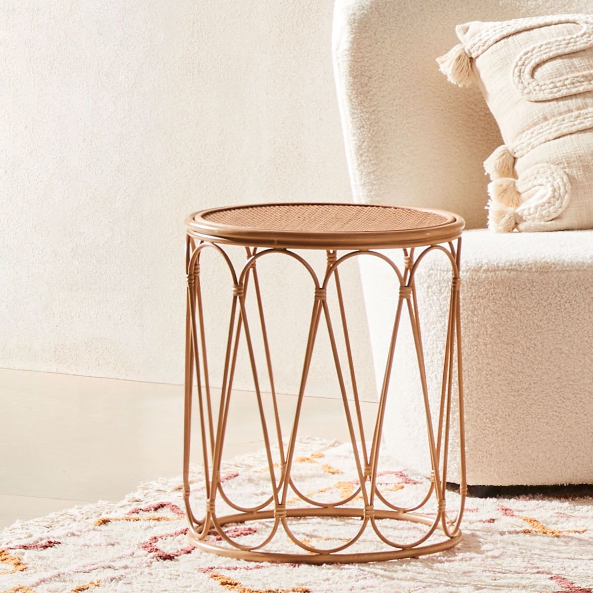 Rattan Side Table