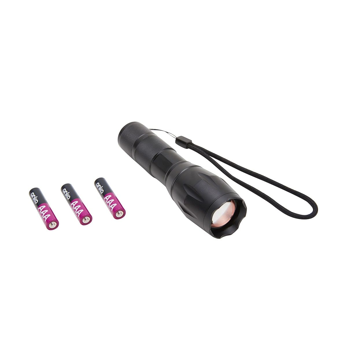 Small Metal Torch - Black