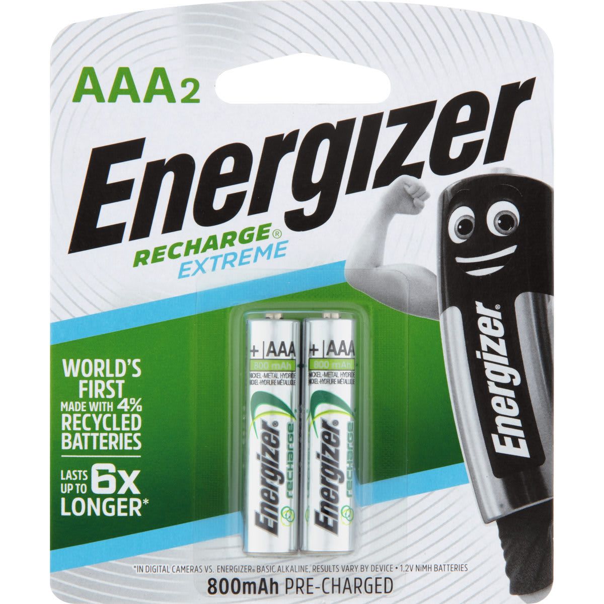 Energizer Recharge Extreme AAA Batteries - 2 Pack