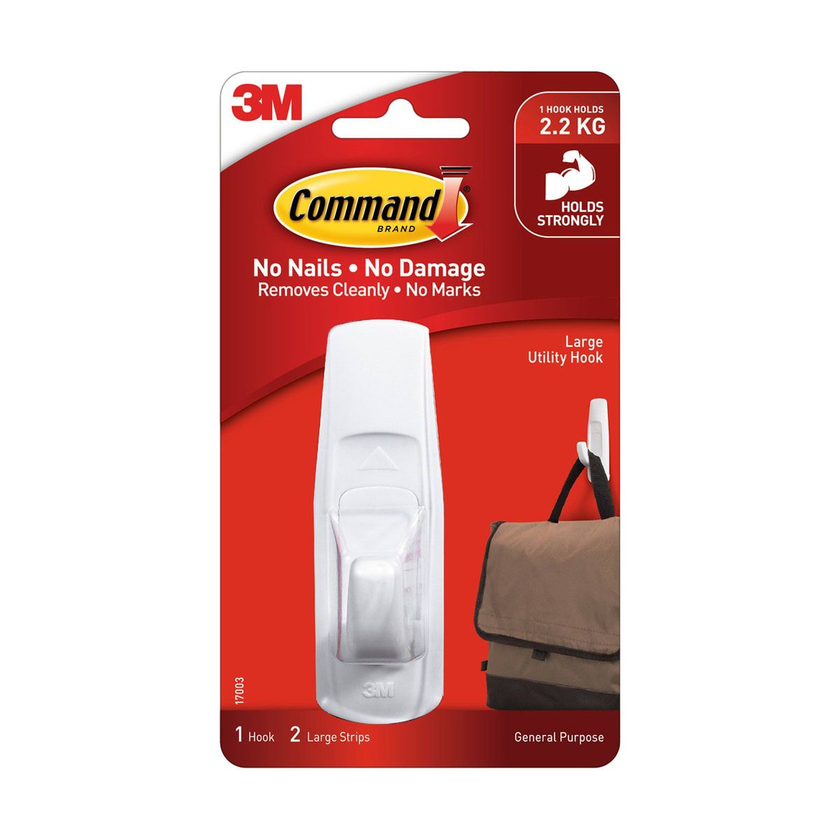 Command White Hook - Large