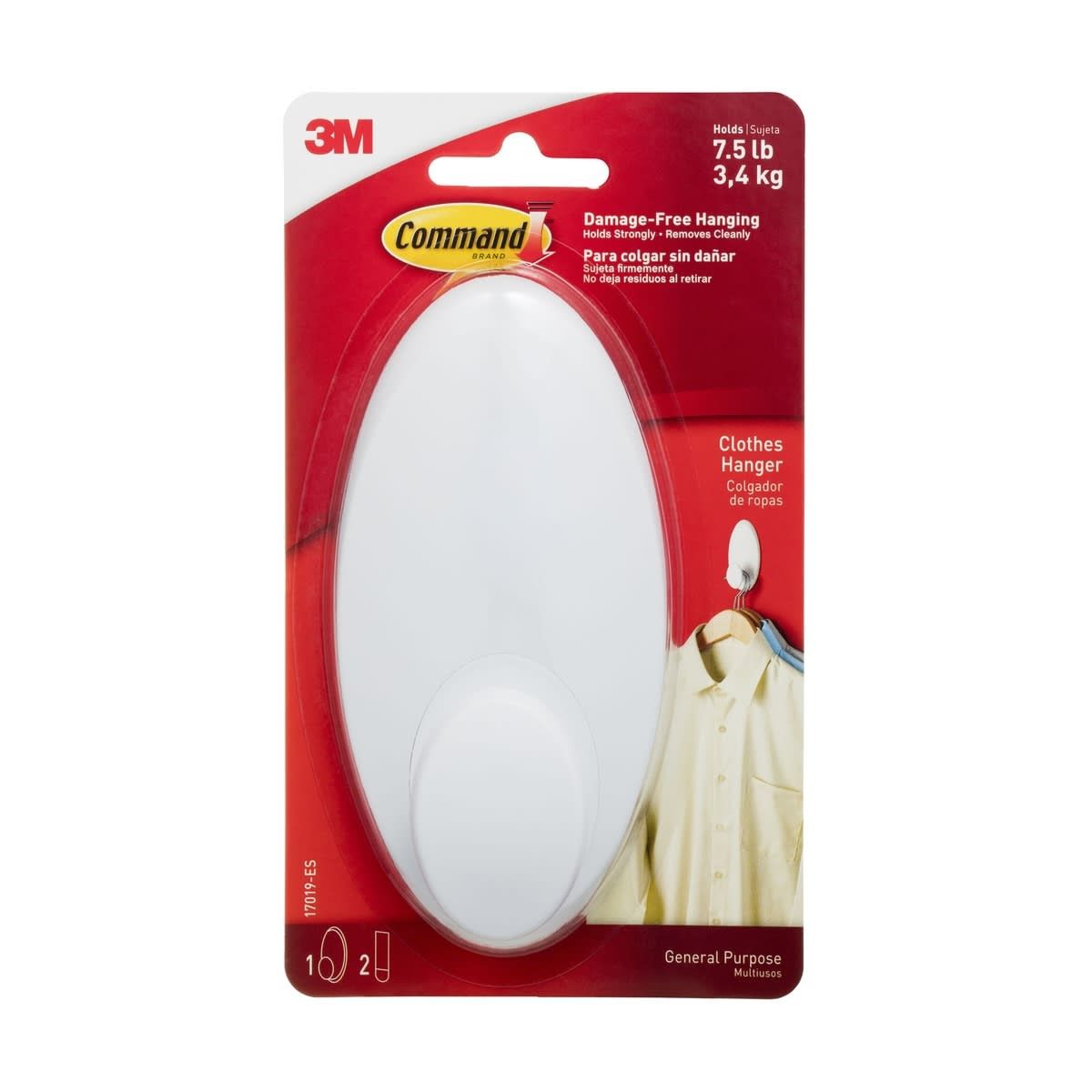 Command Clothes Hanger - White