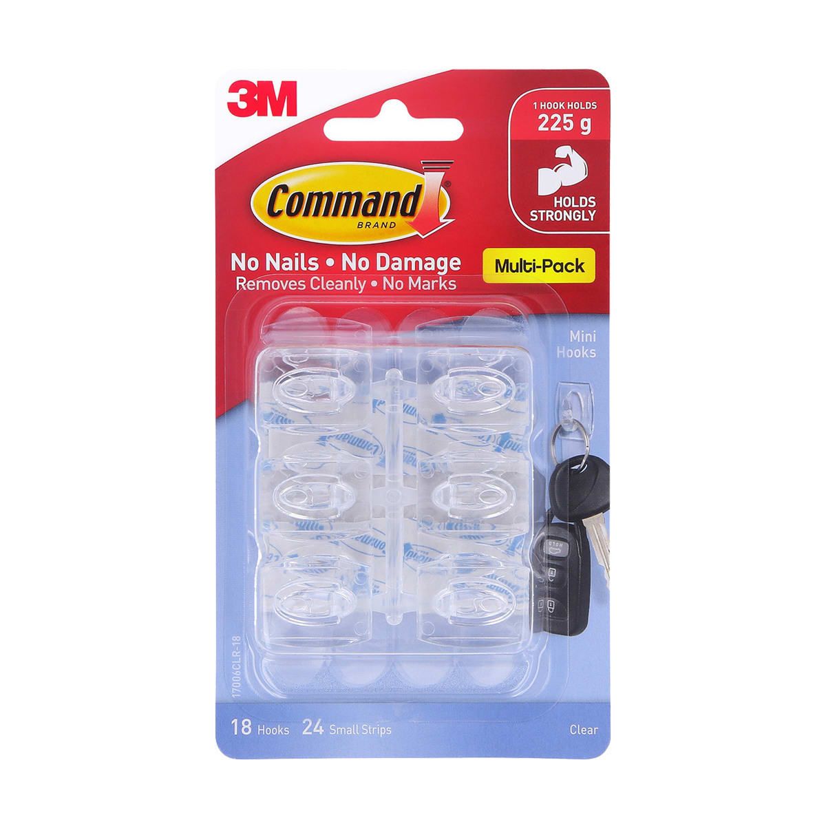 18 Pack Command Mini Hooks