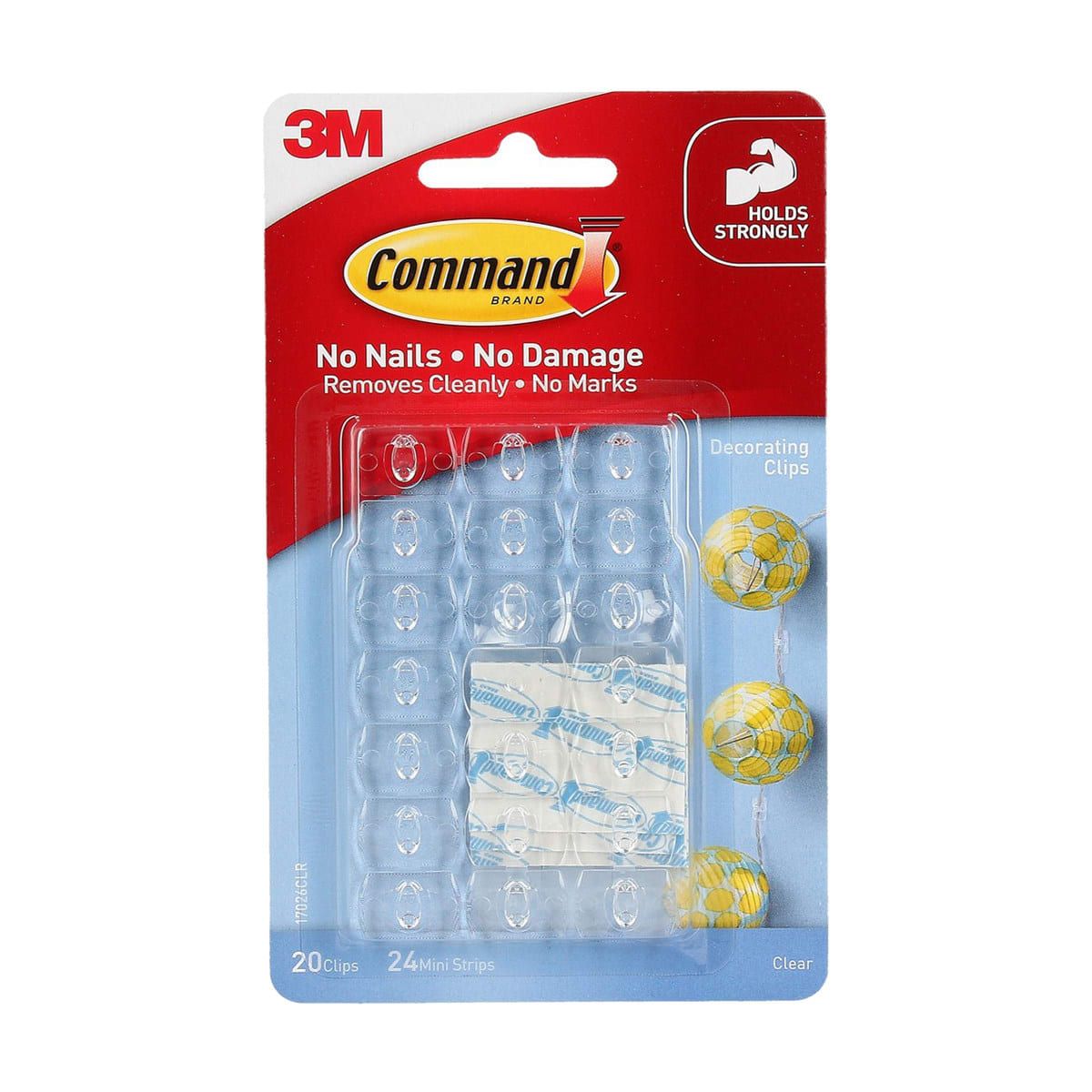 Command Decorating Clips - Clear