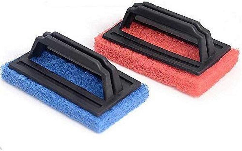 GS Plastic Tile Cleaning Scrubber Brush Scrub Pad  (Regular, Pack of 2)