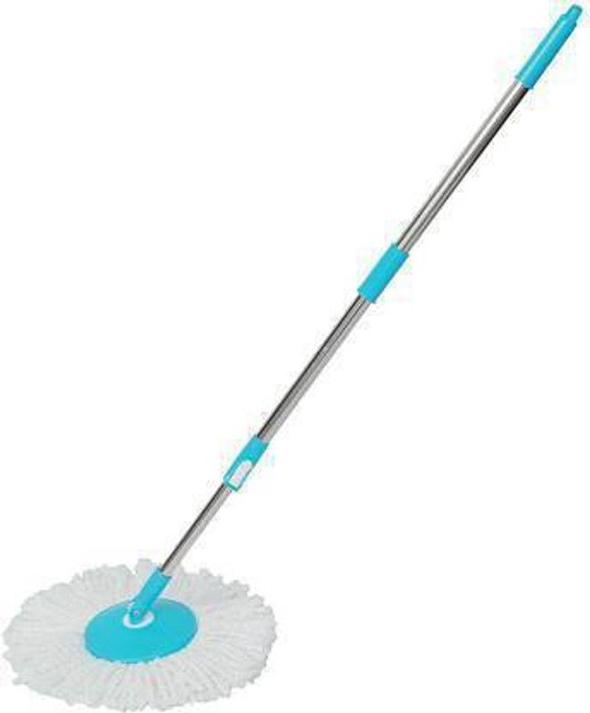Leoneel Cleaning Mop Pipe Set With Microfiber Riffle Head and Refill  (Blue)