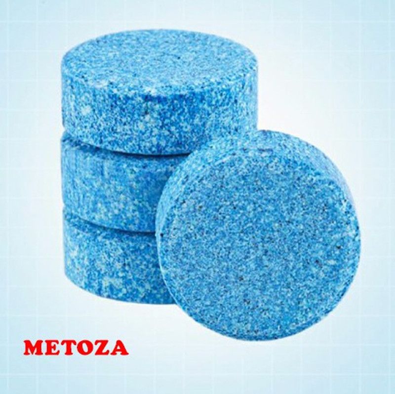 METOZA 10PCS/ 1 set Car Wiper Detergent Effervescent Tablets Washer auto Windshield Cleaner Glass Wash Cleaning Compact Concentrated Tools.  (10 x 1 g)