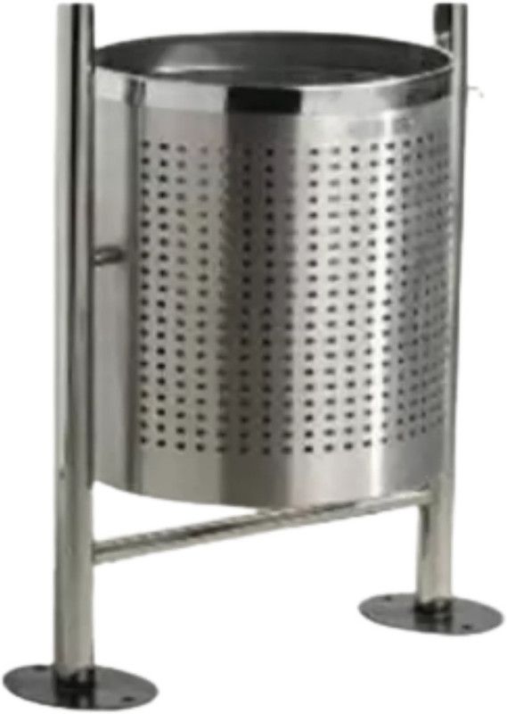 BHAWANI WELDINGWORKS Stainless Steel Dustbin for Home and Office Use Stainless Steel Dustbin  (Silver)
