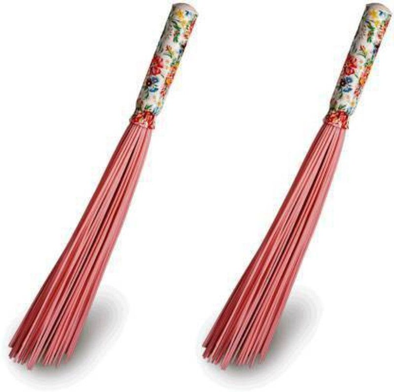 Collectrio Plastic Wet and Dry Broom  (Multicolor, 2 Units)
