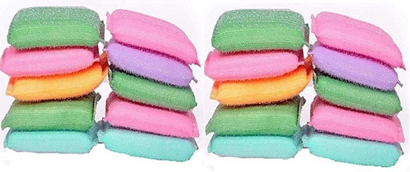 EXORNATOR Soft Scrub, Kitchen Utensil Scrubber Pad, Standard, Reusable. Scrub Pad, Stainless Steel Scrub  (Small, Pack of 20)