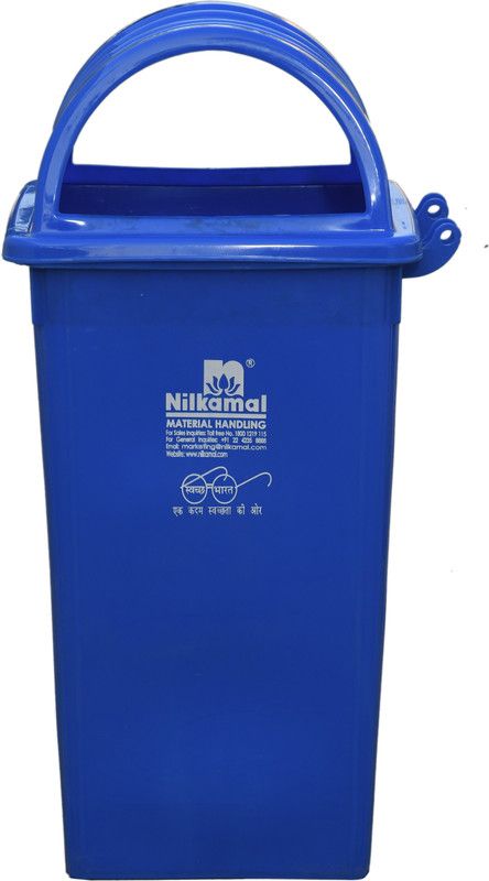 Nilkamal AIR O MATIC Plastic Dustbin  (Blue)