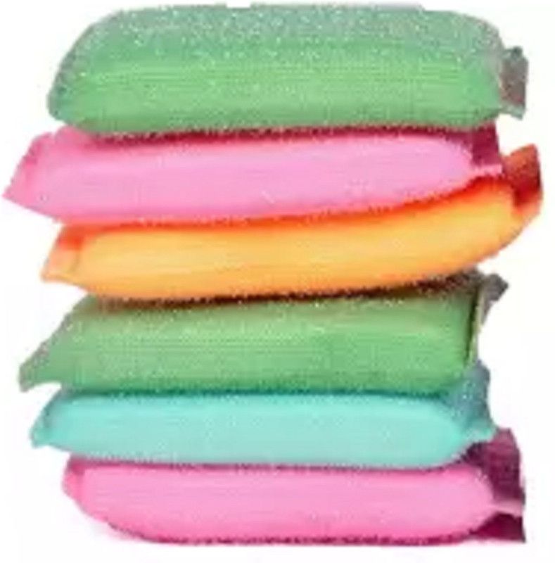 Stager Soft Scrub For Utensil Cleaning, Scrubber Pad. Scrub Pad, Scrub Sponge  (Small, Pack of 6)