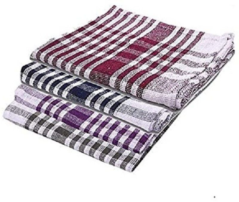PITRADEV 20x20 Inch Cotton Chapatis Napkin ,Cleaning,Cloth,MultiColor (3 Sheets) Wet and Dry Cotton Cleaning Cloth  (3 Units)