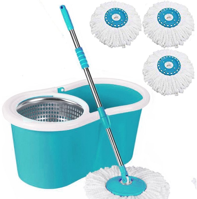 V-MOP Classic Magic Dry Bucket Spin Clean Mop- 360 Degree Self Dry Spin Cleaning for Home and Offices-CS003 Mop, Cleaning Wipe, Bucket, Mop Refill, Mop Set, Mop Refill