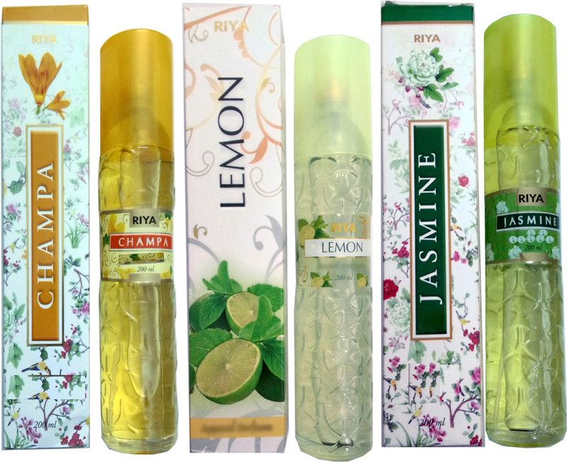 RIYA CHAMPA+LEMON+JASMINE Spray  (3 x 66.67 ml)