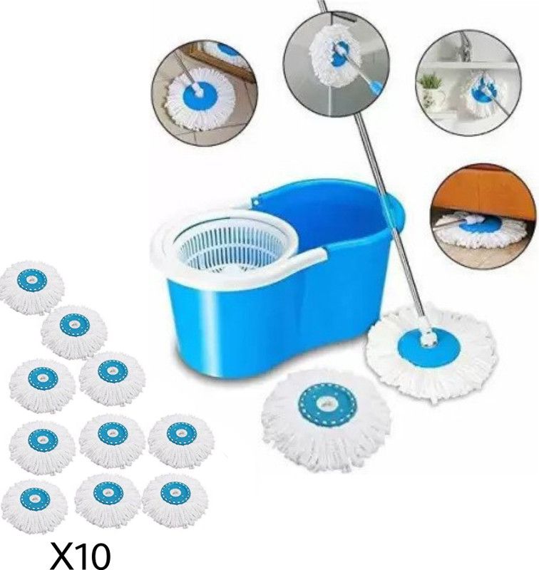 JOYNAA Spin Bucket Mop Set Offer for Best 360 Degree Easy Magic Cleaning With 10 Refill Mop Set