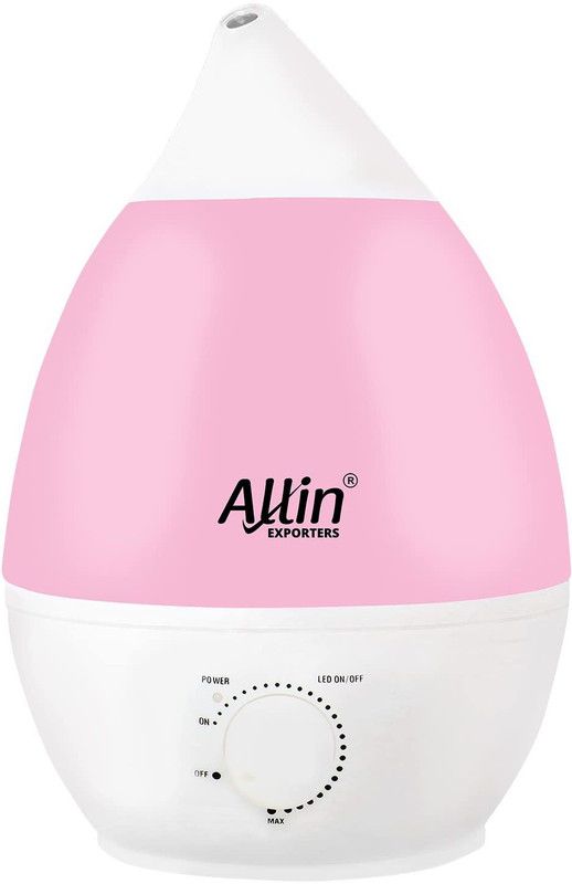 Allin Exporters Ultrasonic Humidifier/Diffuser and Purifier - 7 Color Led Light , 12-hrs,Adjustable Mist Spray, Night Light for Bedroom,Office, Automatic Spray  (2.4 L)