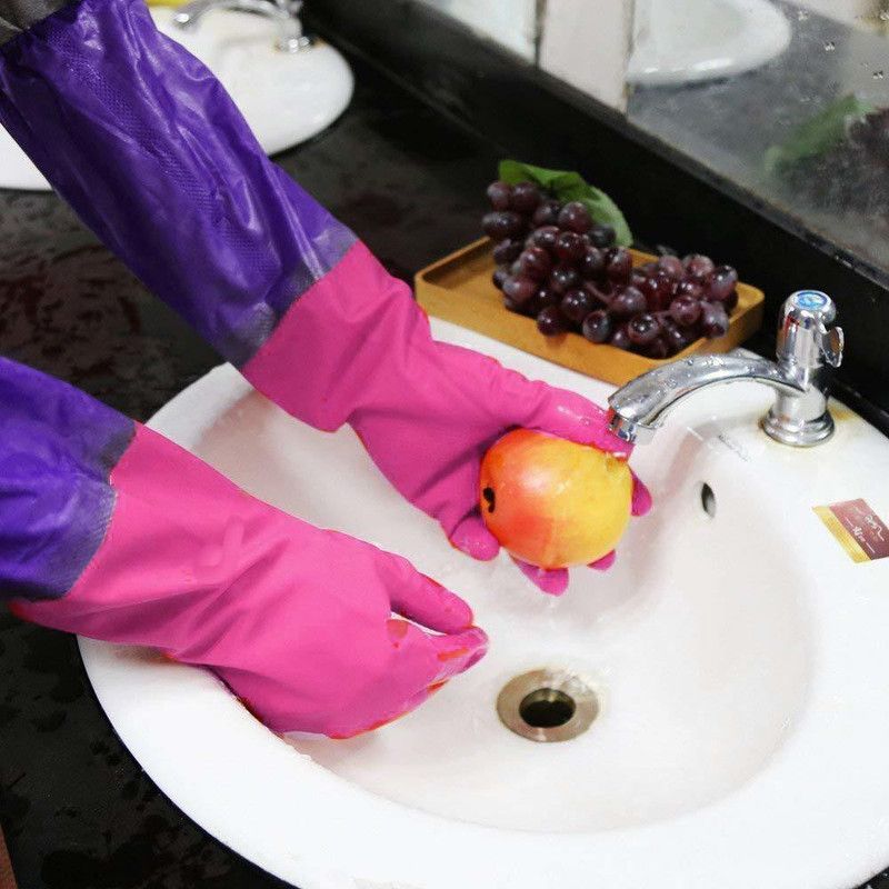 SONALEX Kitchen Dish Washing Laundry Cleaning Gardening and Sanitation hand gloves Wet and Dry Glove Set  (Free Size Pack of 2)