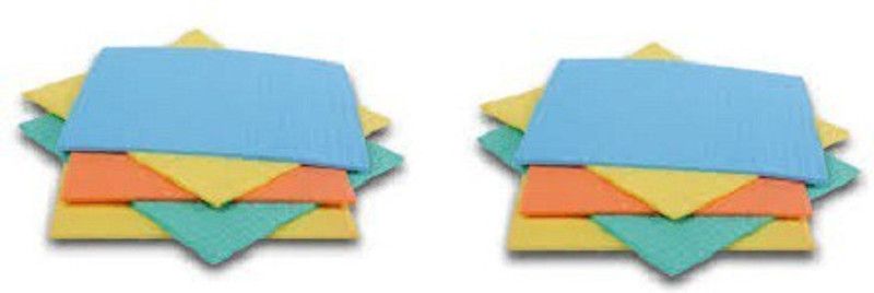 PITRADEV Wet Kitchen Cleaning Cloth Environmentally Friendly Cellulose Sponge Wipe  (Medium, Pack of 10)