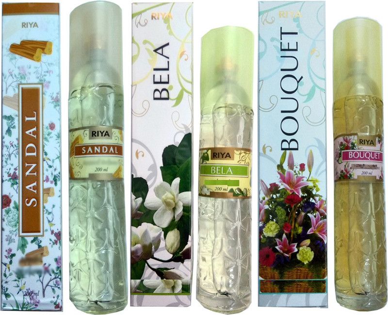 RIYA SANDAL+BELA+BOUQUET Spray  (3 x 66.67 ml)