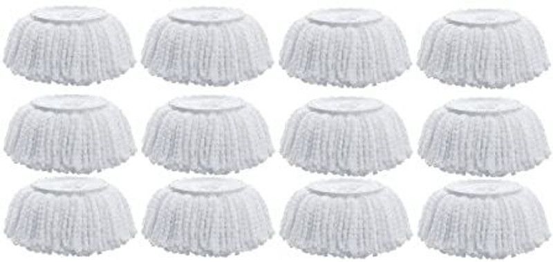 Aloud Creations Replacement Mop Head (Refill only), Heavy Quality (125gm), Pack of 4 Refill  (White)