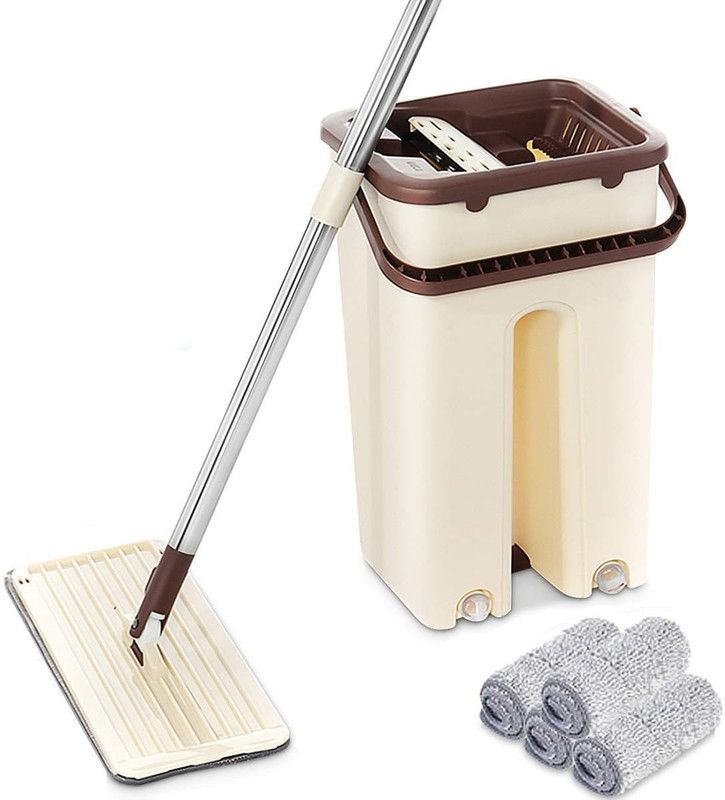 Mitszoo Scratch Home And Office Cleaning Mop Head and Refill  (Beige, Brown)