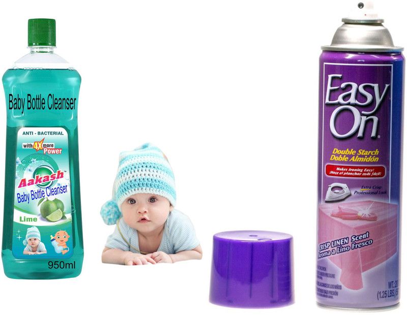DOCTORGENTLE Baby Bottles, Nipples Cleanser With easy-on speed starch crisp linen 567gm Dish Cleaning Gel  (fresh, 2 x 475 ml)