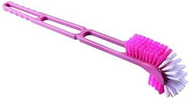 greengrow 18 Inch Double Side Toilet Cleaning Brush double hockey with Holder  (Multicolor)