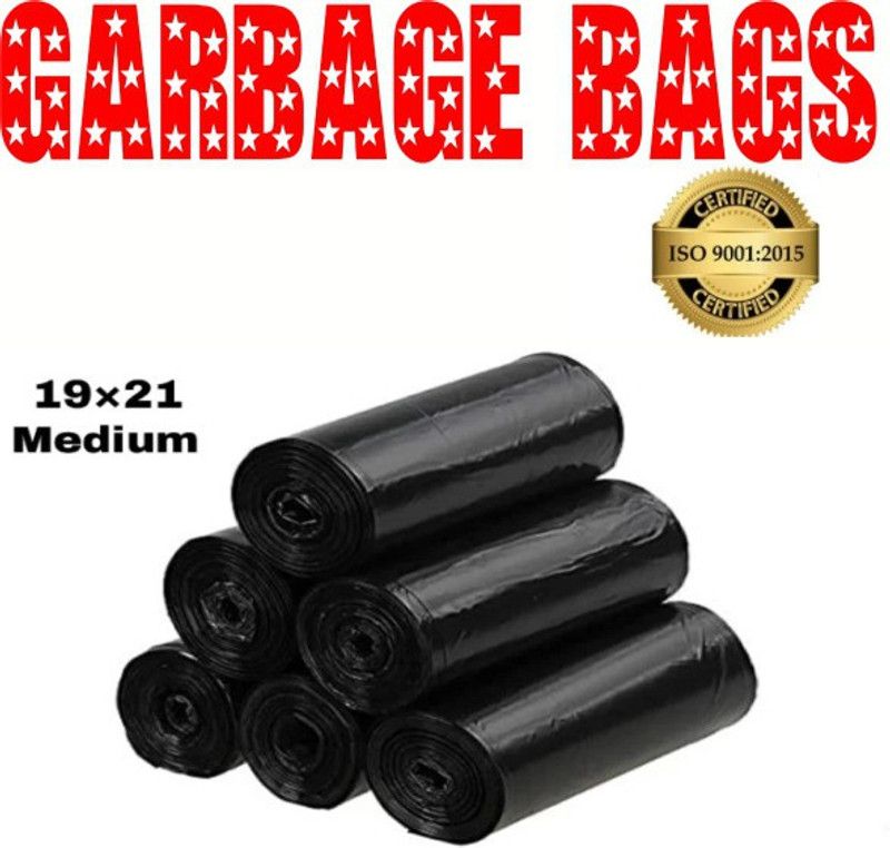 MJ Exim 19*21 Medium 15 L Garbage Bag (180 Bags) Medium 15 L Garbage Bag (180 Bags) Medium 15 L Garbage Bag  (180Bag )
